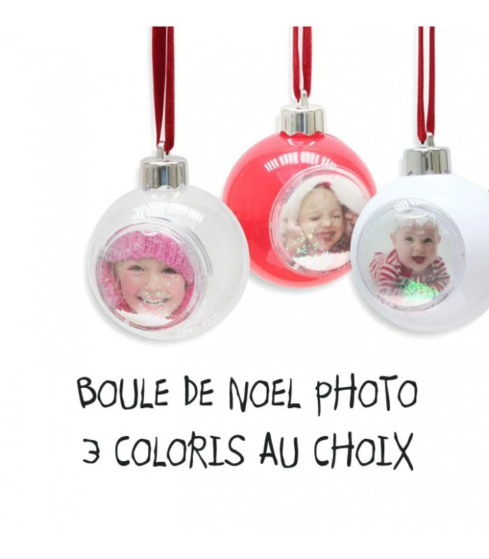 Boule de noel personnalisée photo