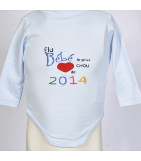 body fait main brodé, bébé 2014