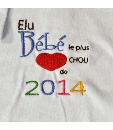 body fait main personnalisé, bébé 2014