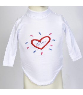 le body love pour bébé, broderie