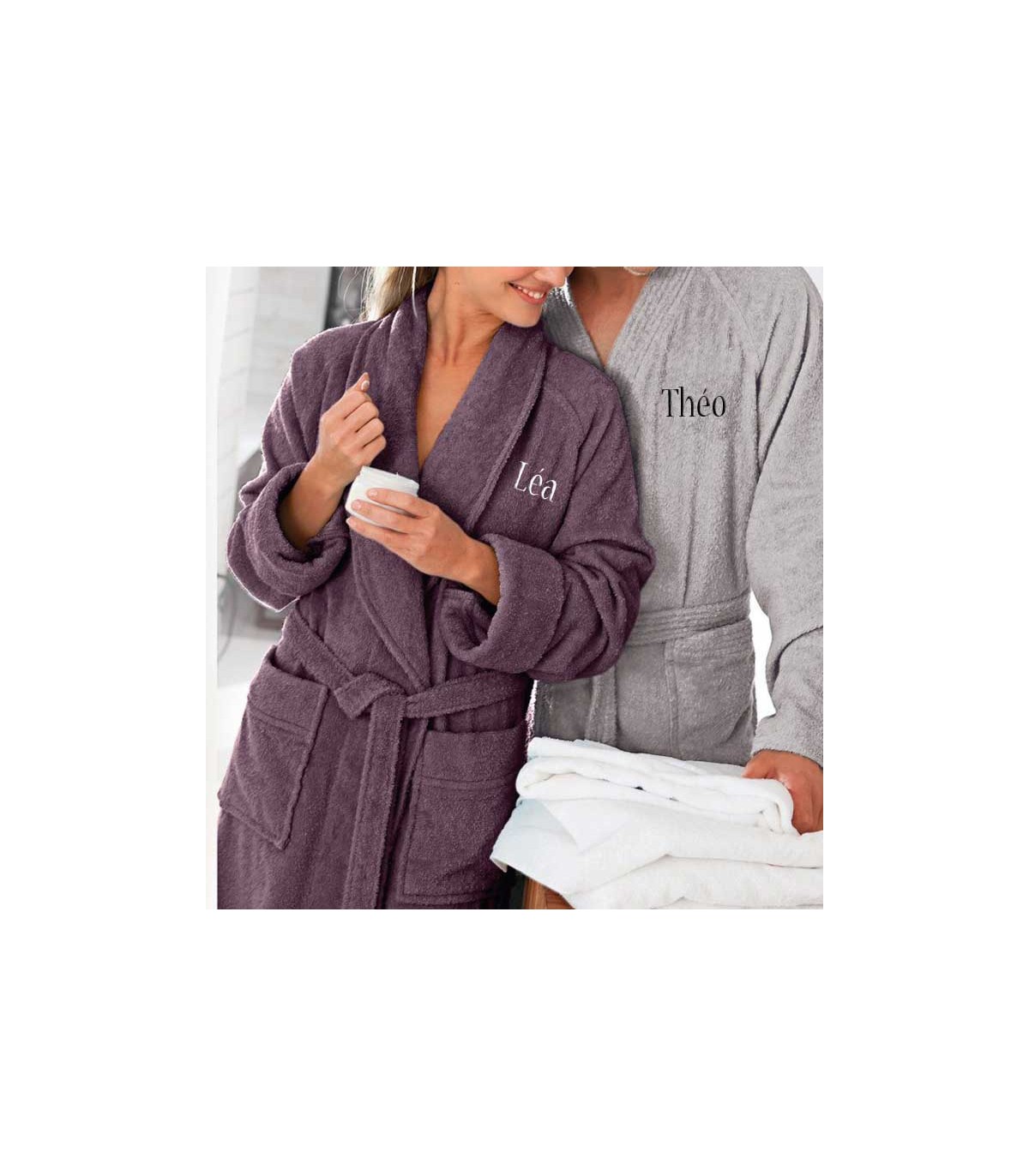 Robe de chambre personnalisé fashion couple