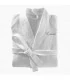 broderie sur joli peignoir de bain couleur blanc