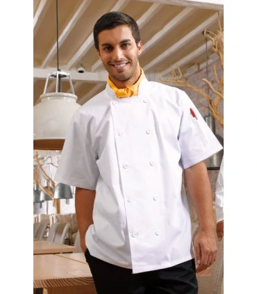 veste blanche cuisinier brodée