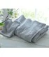 broderie sur drap de bain haute qualité couleur gris clair