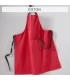 tablier de cuisine brodé prénom couleur rouge