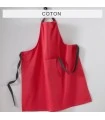Tablier de cuisine brodé rouge