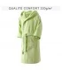 peignoir brodé enfant couleur vert