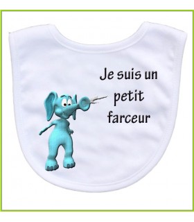 bavoir rigolo éléphant