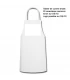 Tablier de cuisine brodé fuschia