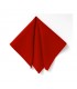 broderie sur serviette de table cantine rouge
