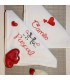 serviette de table saint valentin