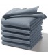 serviette de table personnalisée mer gris