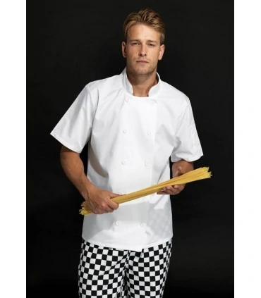 Tablier de cuisinier manches courtes