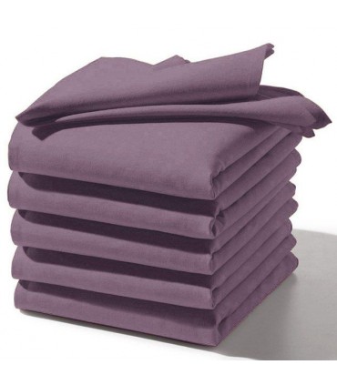 serviette brodee violet