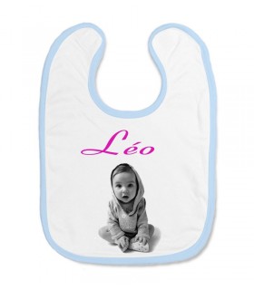 Bavoir personnalisé photo bebe