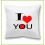 coussin I love you design