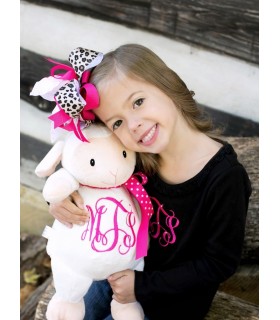 Agneau peluche personnalisée