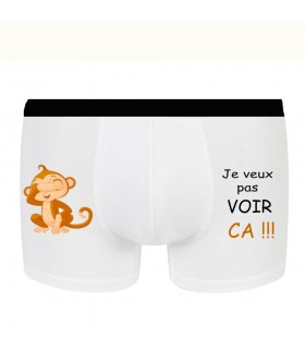 Boxer homme rigolo voir ça