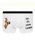 Boxer rigolo petit chien marron