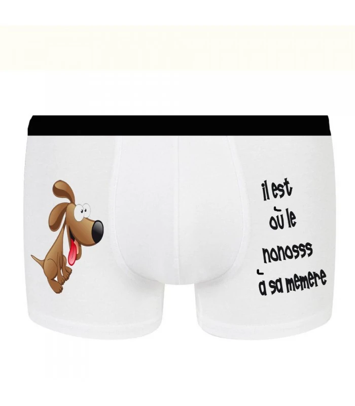Boxer rigolo petit chien marron