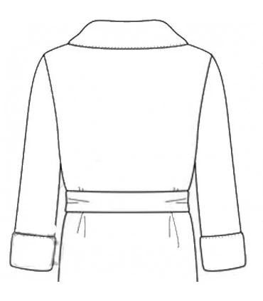 Peignoir brodé enfant vert