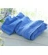 Serviette brodée bleu ciel