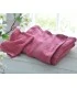 Serviette brodée framboise