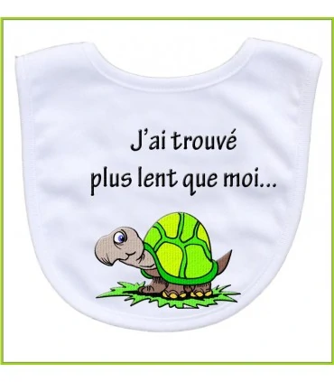 bavoir rigolo tortue