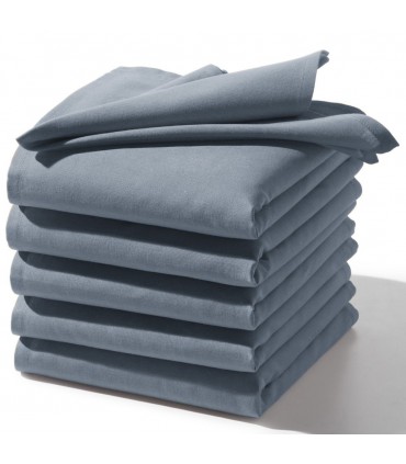 serviette avec une broderie personnalisée grise