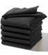 serviette avec une broderie personnalisée noire