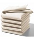 serviette avec une broderie personnalisée beige