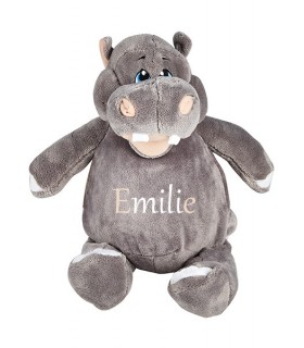 Broderie peluche hippopotame