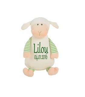 Peluche mouton brodé