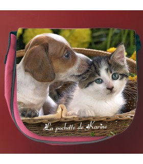 Sacoche pour femme personnalisée rose