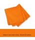 serviette de table brodée enfant orange