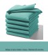 serviette de table brodée enfant bleu vert