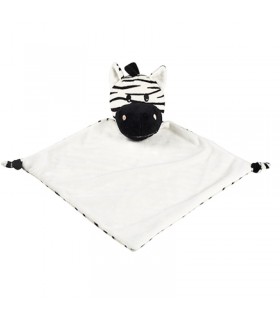 Doudou peluche zèbre personnalisé avec texte brodé