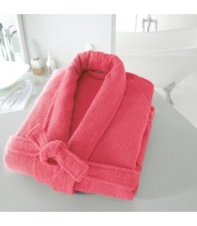 Peignoir brodé col chale rose  ✔️
Très joli peignoir col chale couleur rose, grammage 350g/m2 brodé et personnalisé. Des peigno