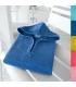 Poncho enfant brodé bleu soutenu