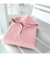 Poncho enfant brodé rose pale