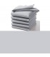 broderie sur serviette de table gris clair