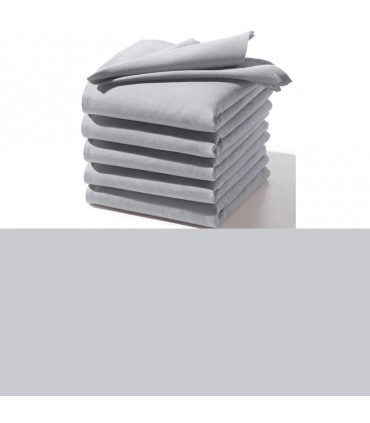 broderie sur serviette de table gris clair