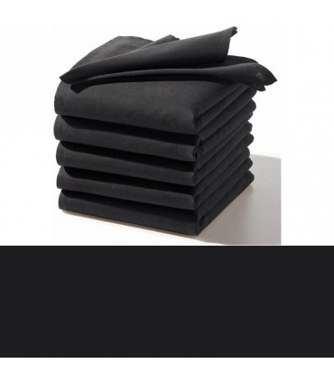 serviette de table personnalisée prénom gris foncé