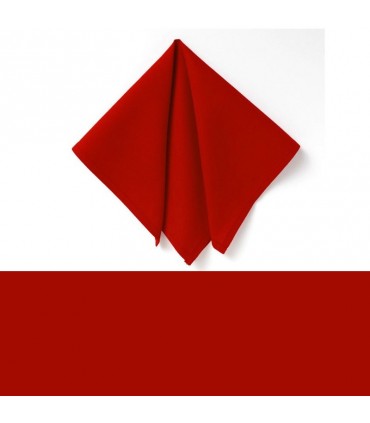 serviette de table personnalisée prénom rouge