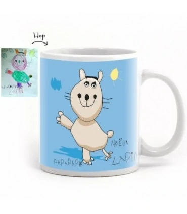 mug imprimé avec dessin enfant