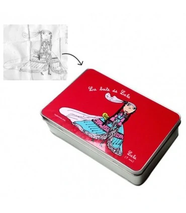 Boite rangement metal dessin enfant