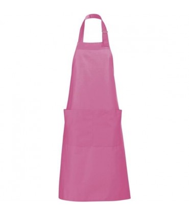 Tablier de cuisine brodé rose