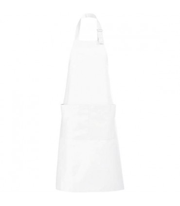 Tablier de cuisine brodé blanc