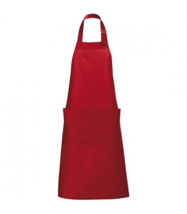 Tablier de cuisine brodé rouge