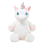 Peluche Licorne blanche brodée